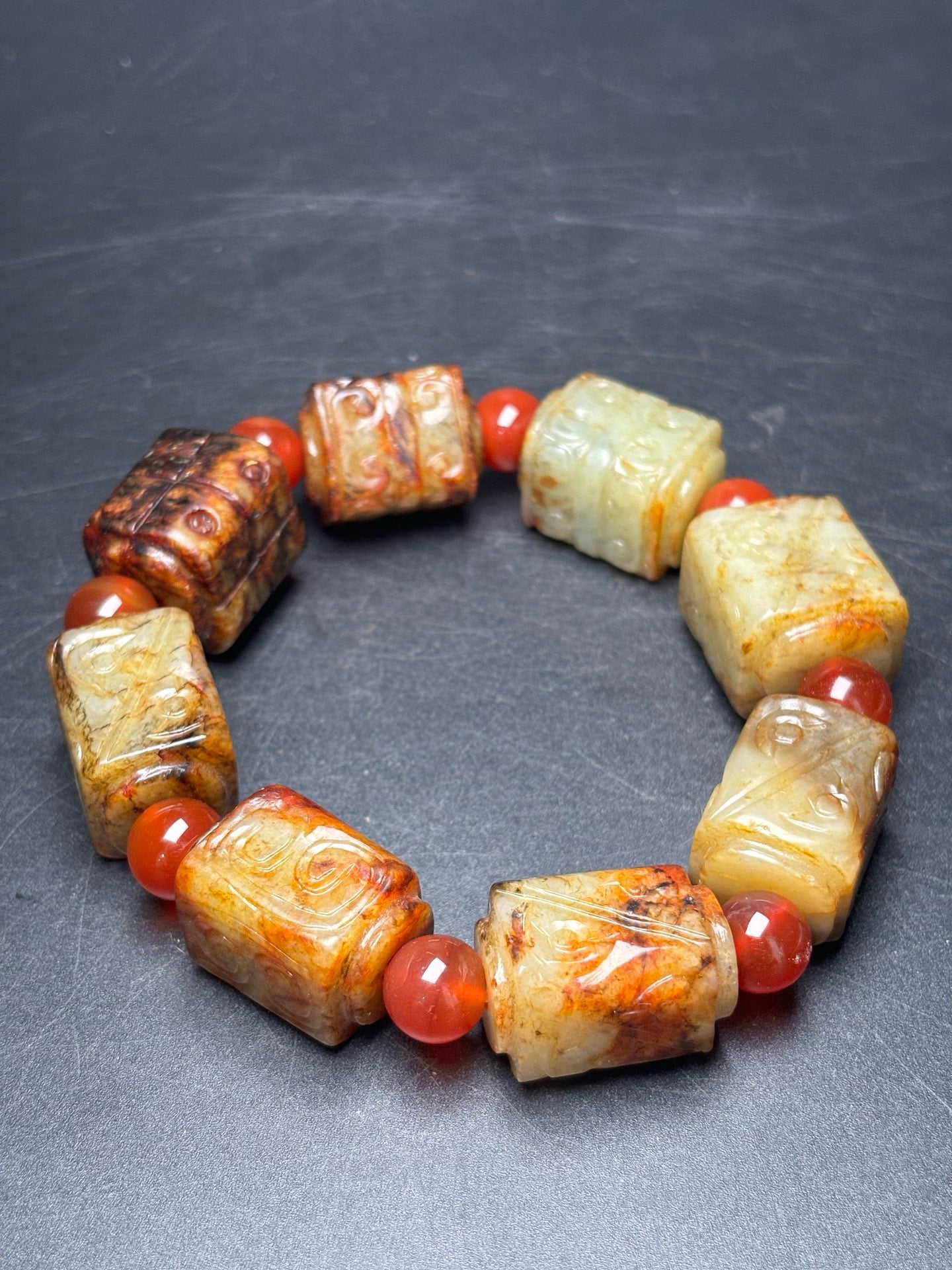 Exquisite Hetian Jade Hand String