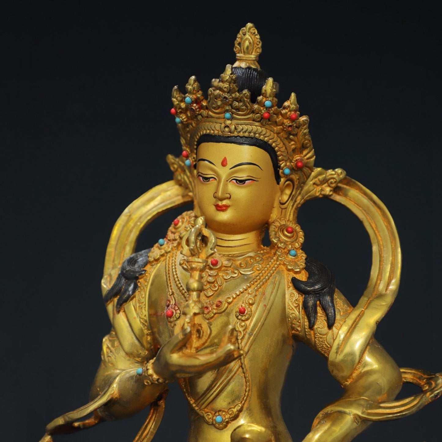 Pure copper statue of Vajra Buddha