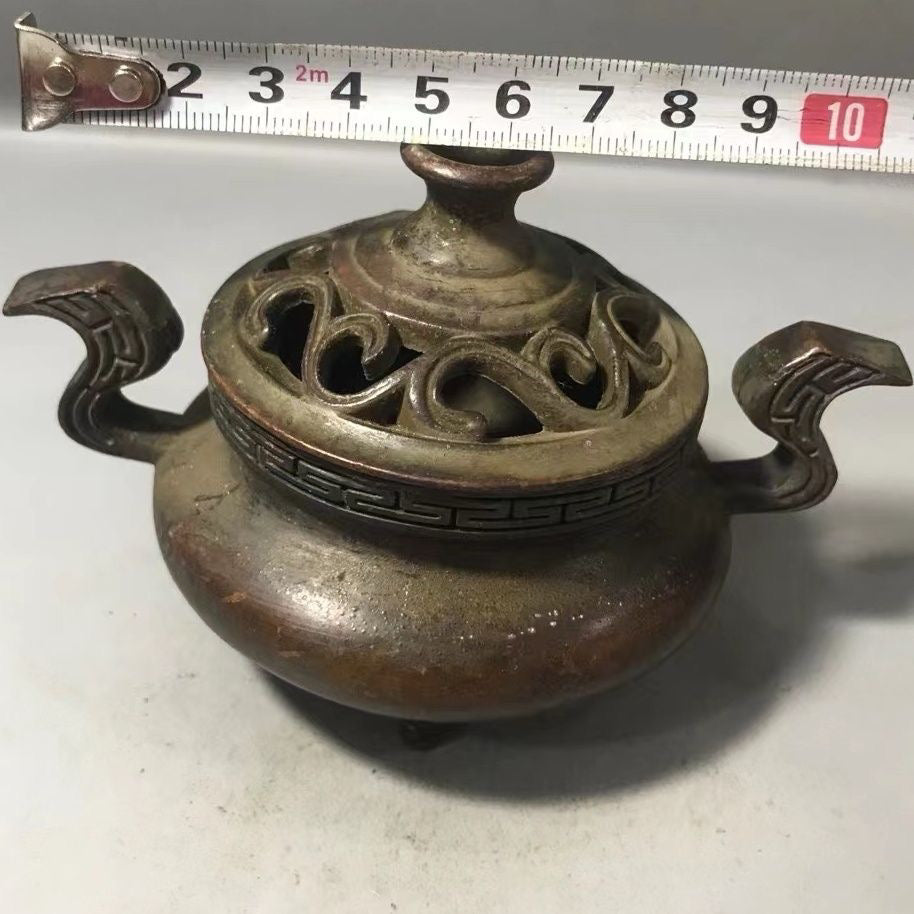 Chinese antique pure copper incense burner