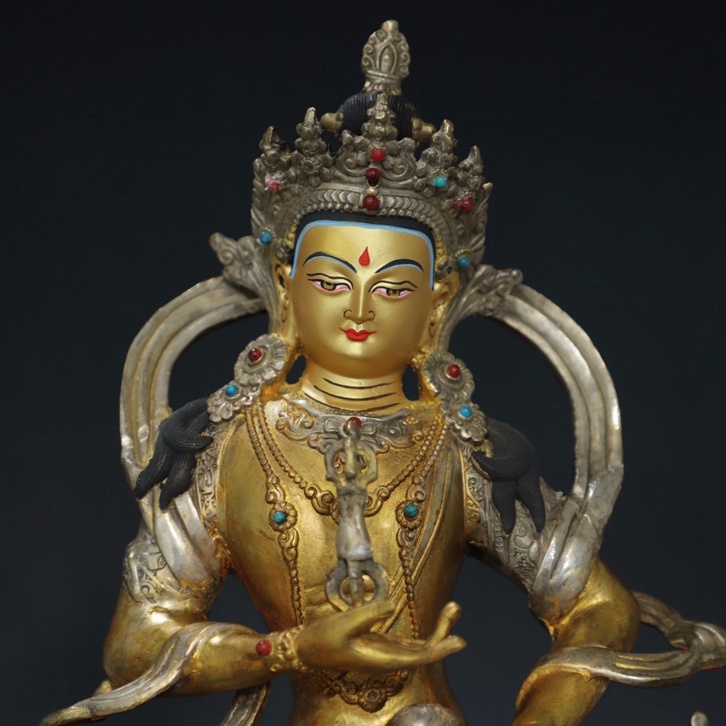 Pure copper statue of Vajra Buddha