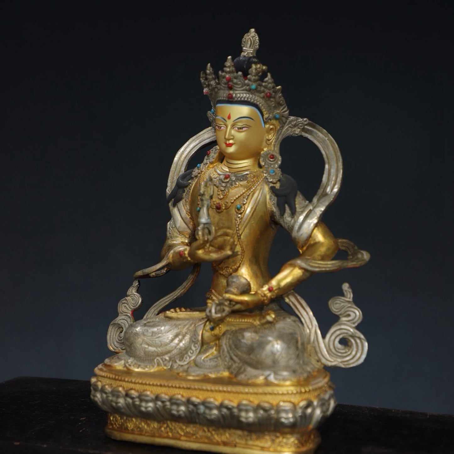 Pure copper statue of Vajra Buddha