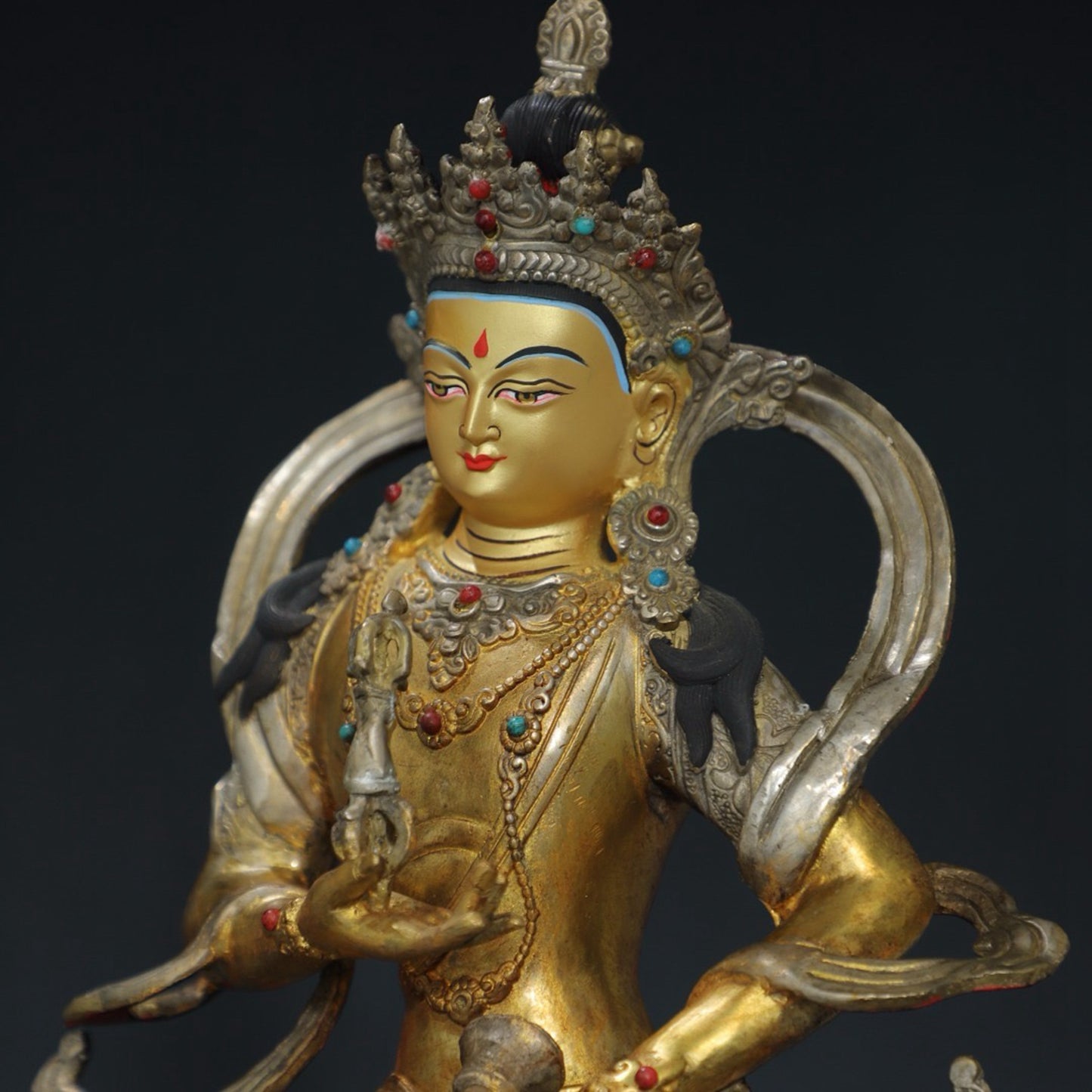 Pure copper statue of Vajra Buddha