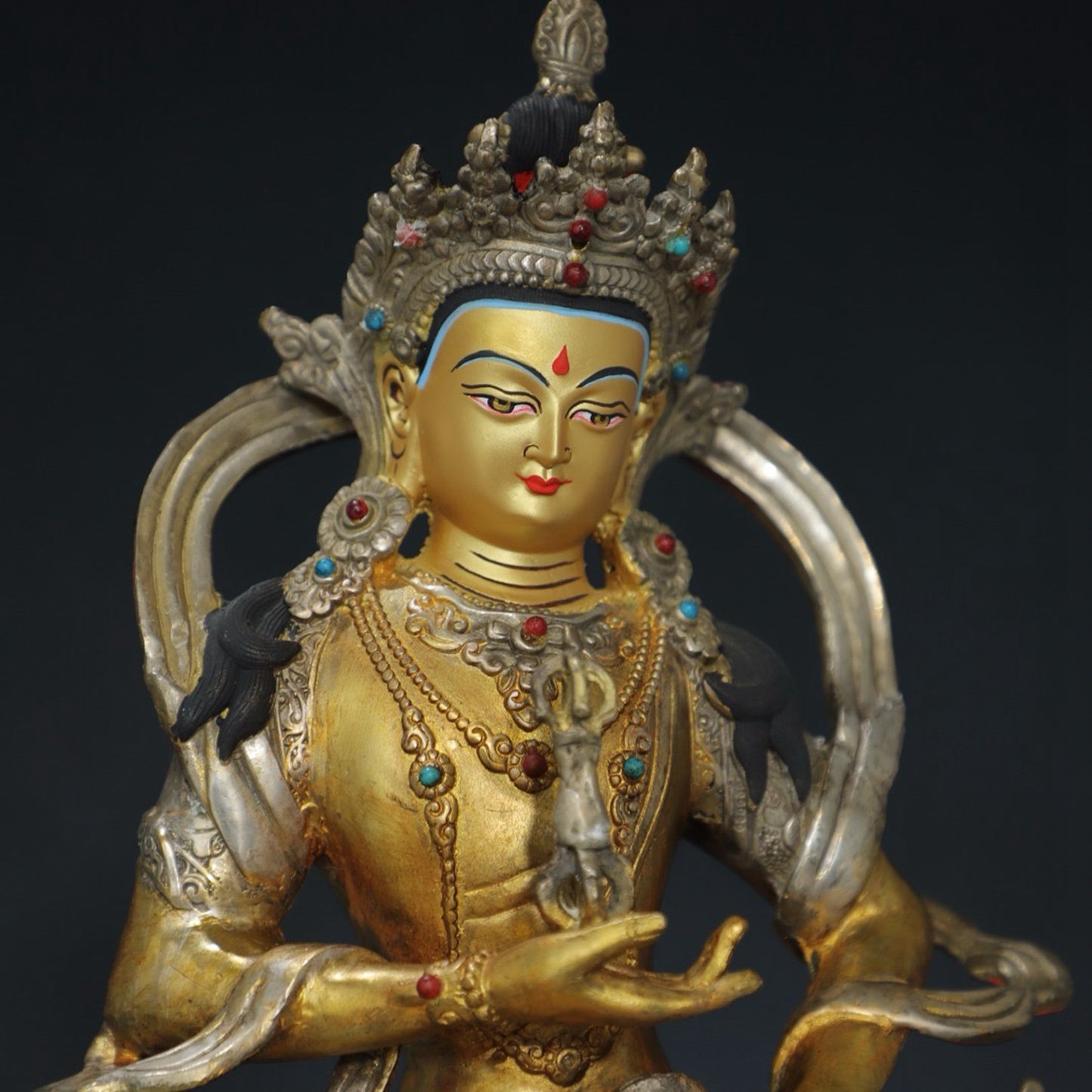 Pure copper statue of Vajra Buddha