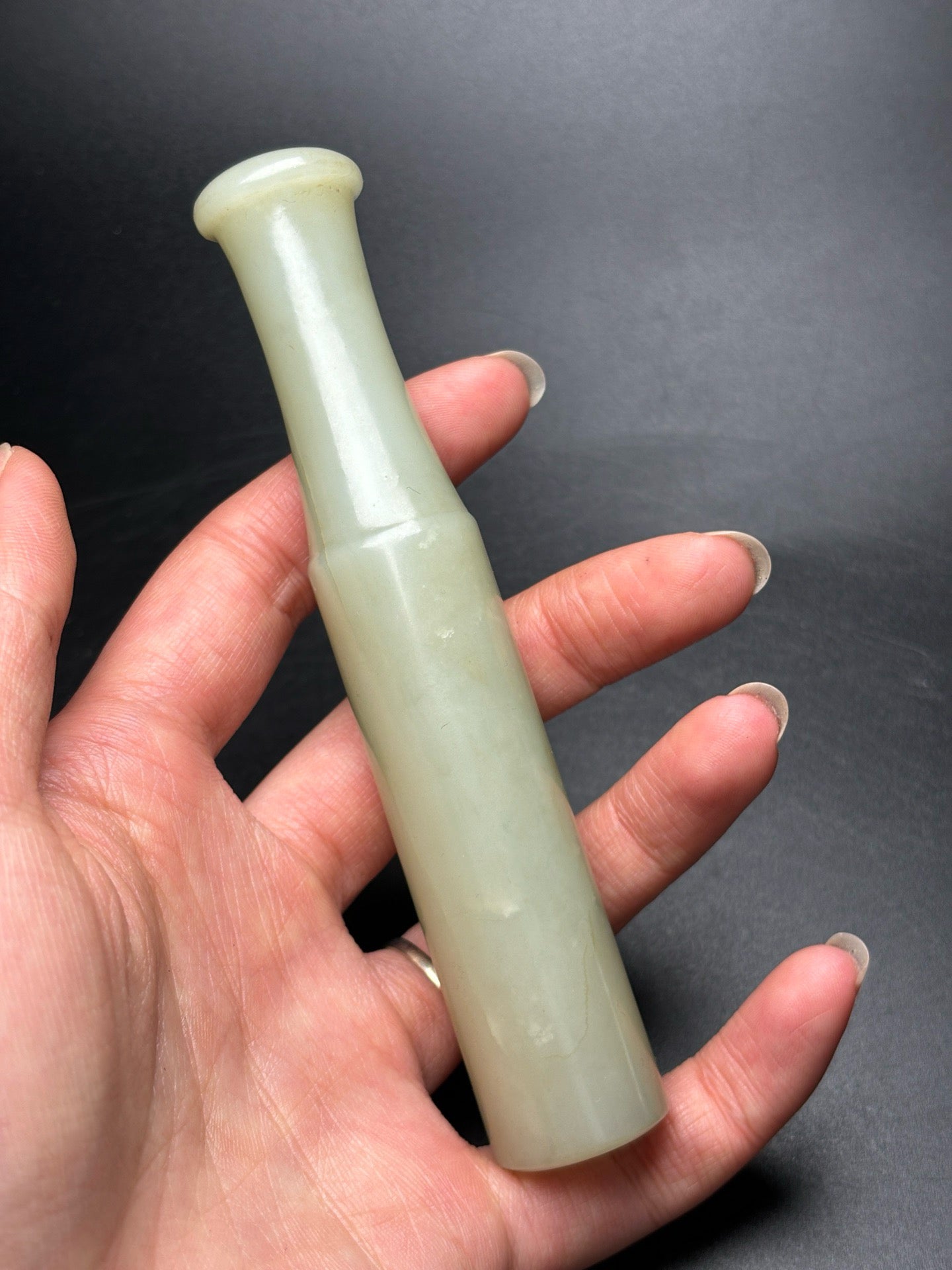 Exquisite Hotan Jade cigarette holder