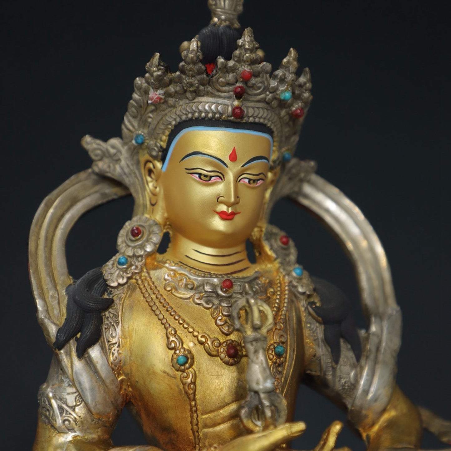 Pure copper statue of Vajra Buddha