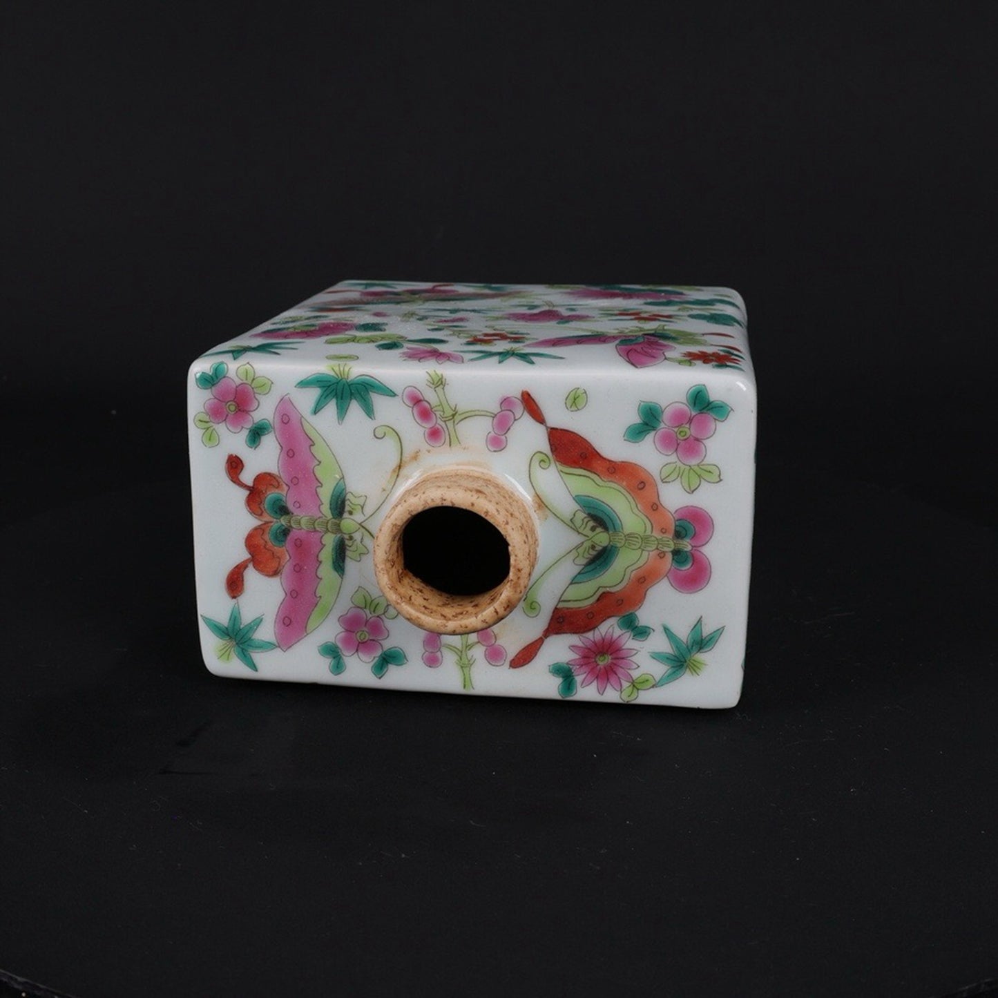 Pink Butterfly Love Flower Pattern Tea Jar