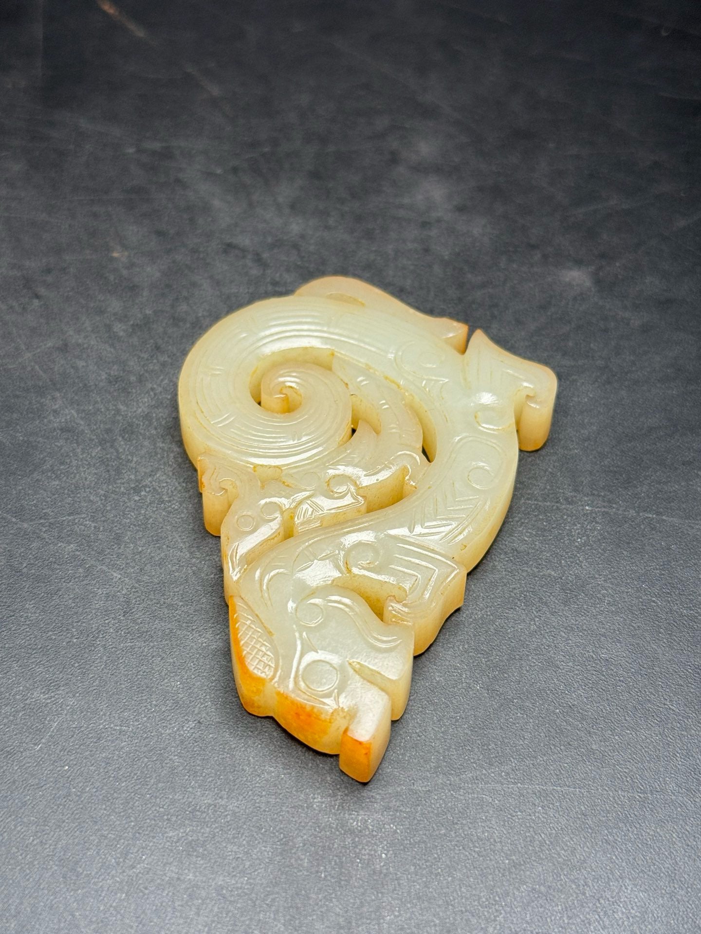 Exquisite Hotan Jade, Jade Dragon and Phoenix of Western Zhou Dynasty