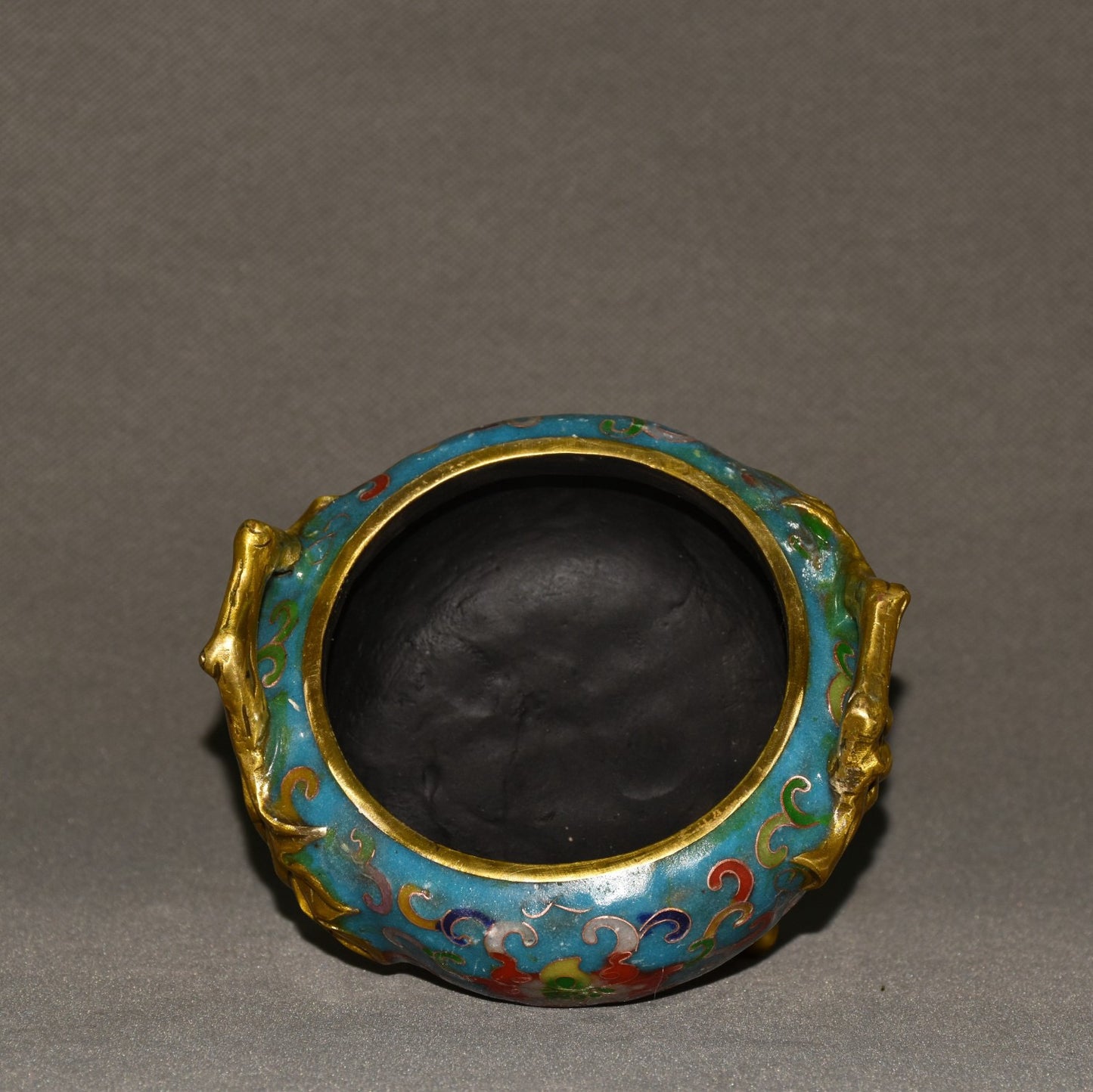 Pure copper cloisonne incense burner ornament