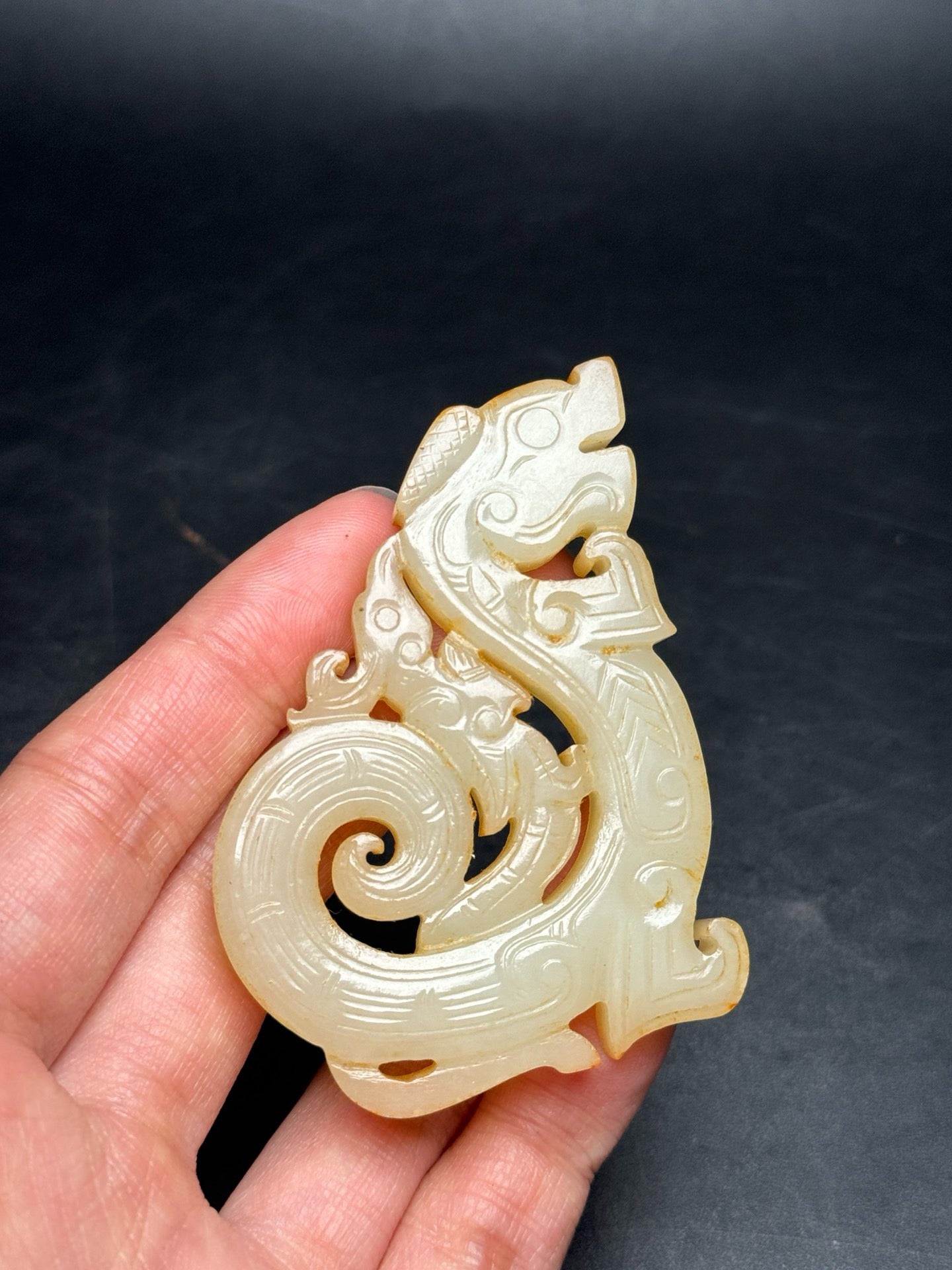 Exquisite Hotan Jade, Jade Dragon and Phoenix of Western Zhou Dynasty