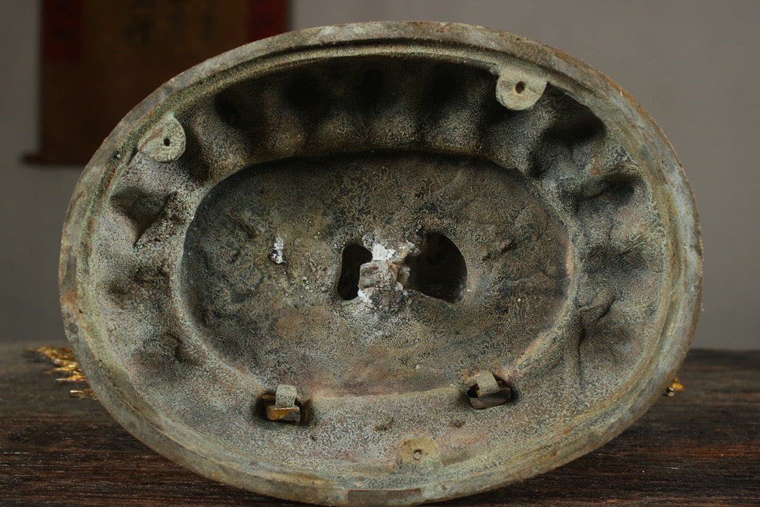 Chinese antique bronze gilded handmade statue of Ming Buddha Mother