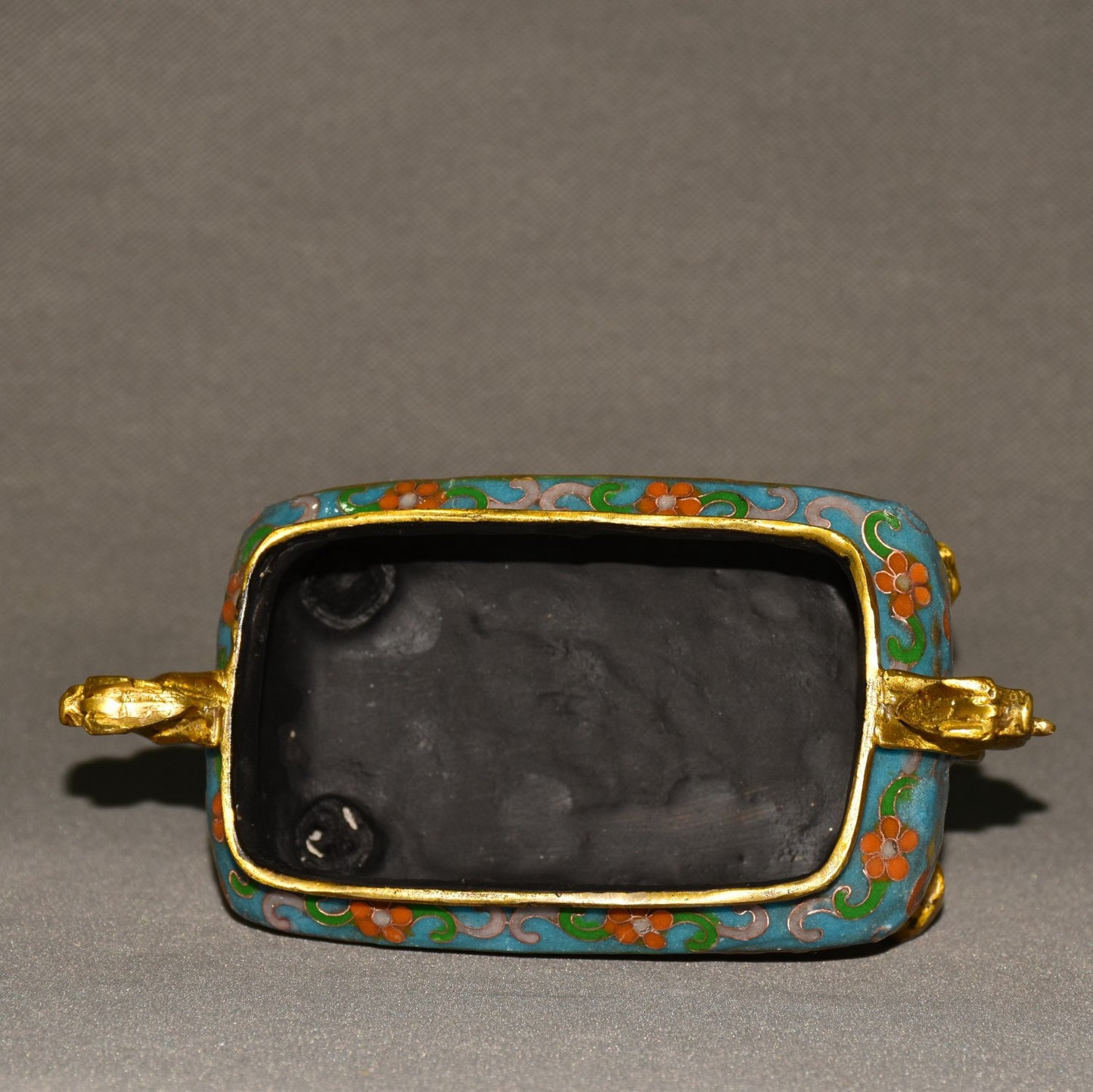 Pure copper cloisonne incense burner ornament