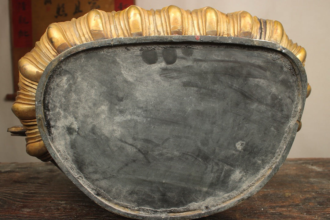 Chinese antique bronze gilded handmade statue of the Great Sun Tathagata