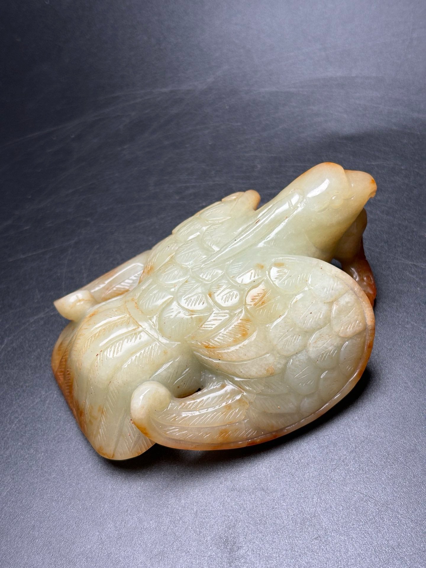 Delicate Hetian Jade Bird