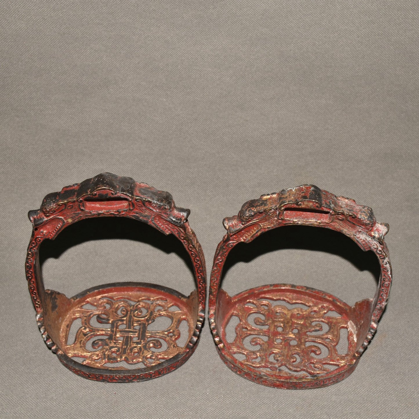 Pure copper horseshoe ornament