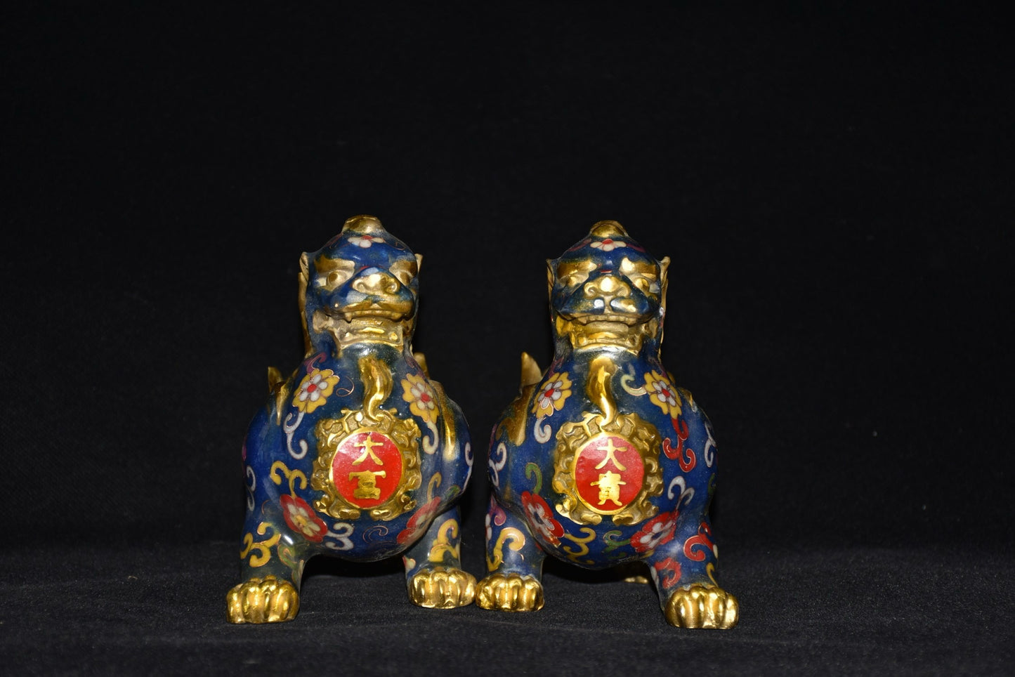 Pure copper cloisonn é beast ornaments