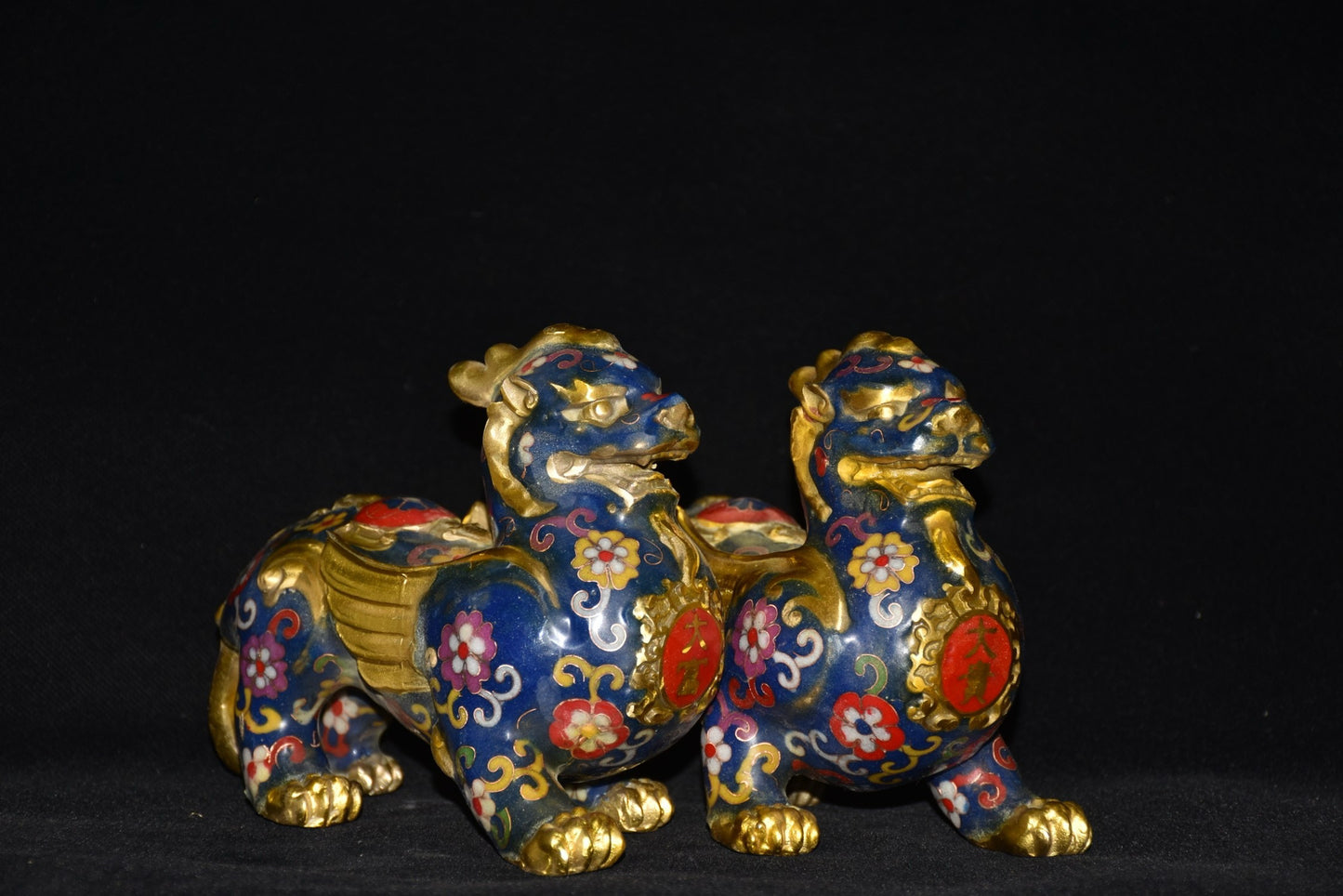 Pure copper cloisonn é beast ornaments