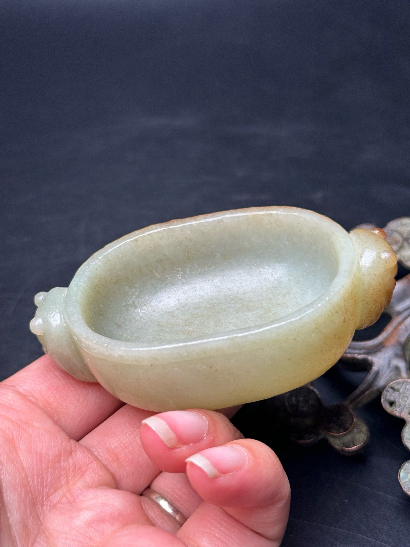 Exquisite Hotan Jade Brush Wash