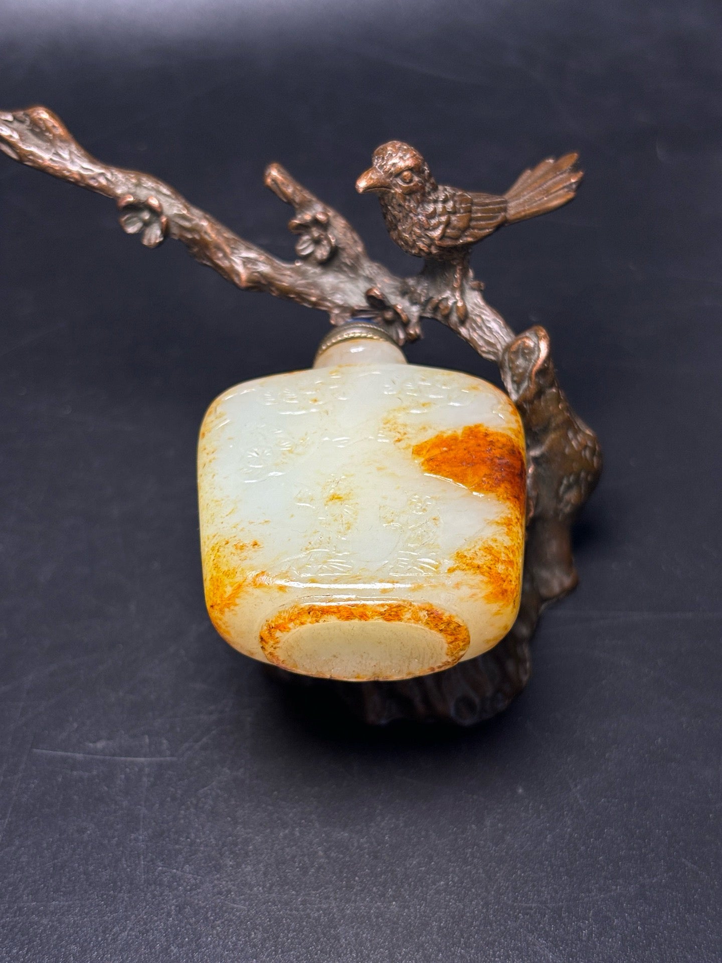 Exquisite Hotan Jade Snuff Bottle