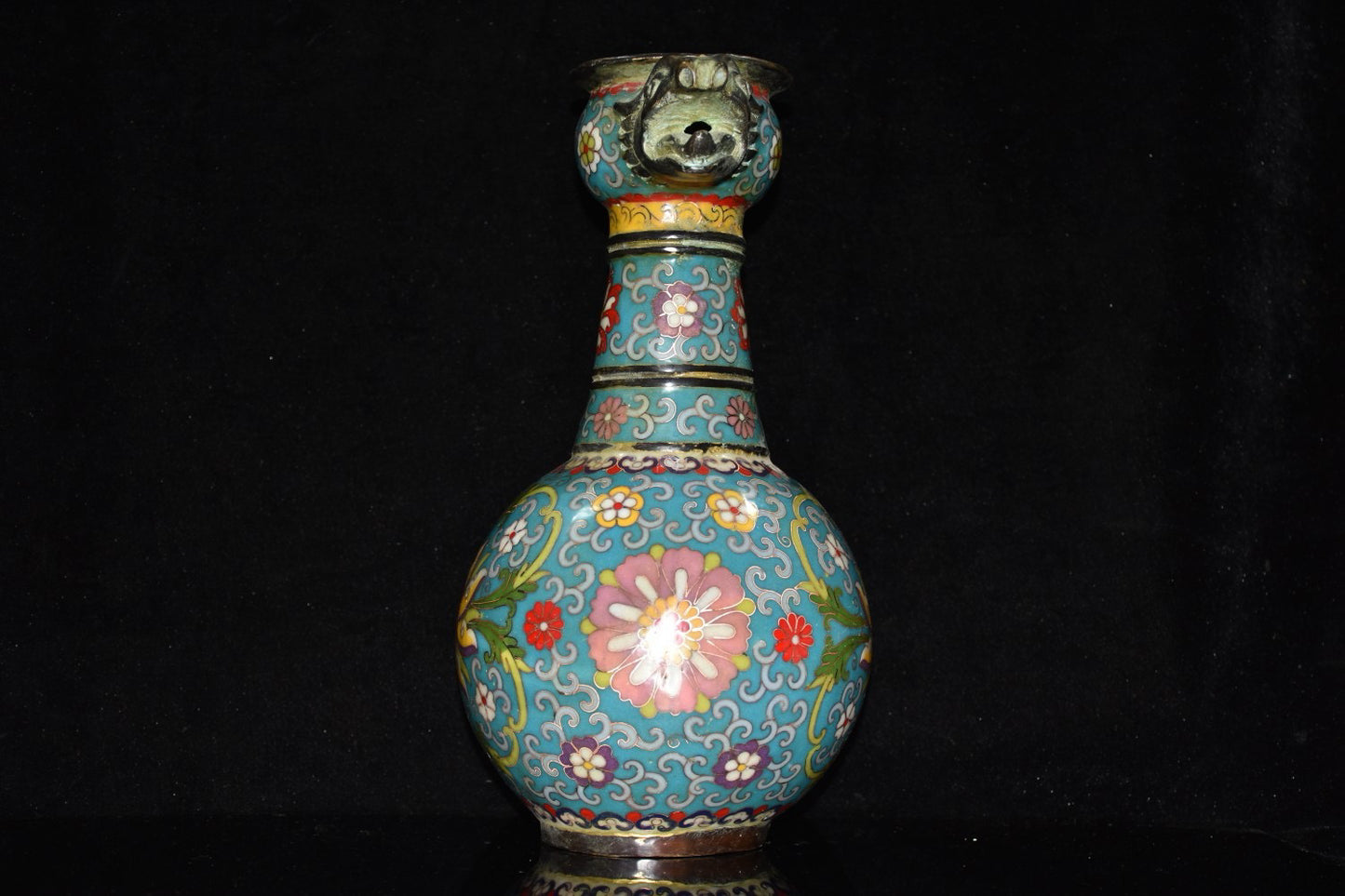 Pure copper cloisonne wine pot ornament