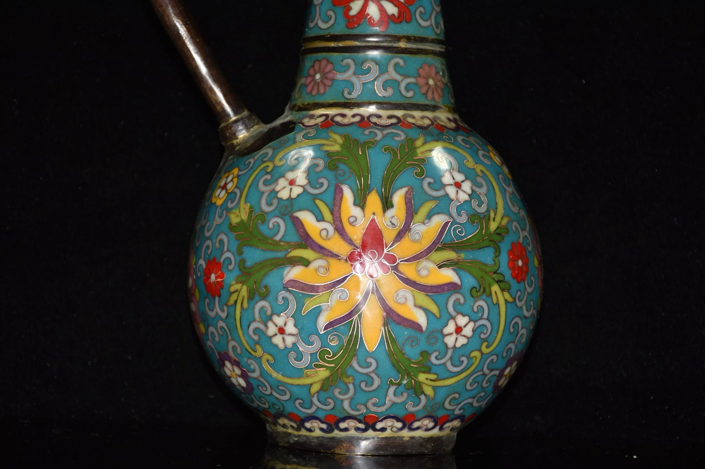 Pure copper cloisonne wine pot ornament