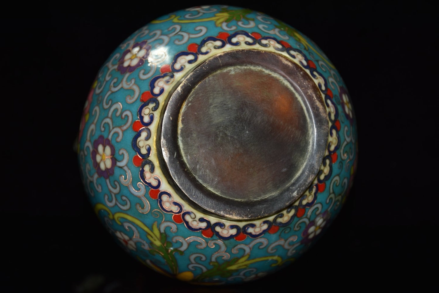 Pure copper cloisonne wine pot ornament