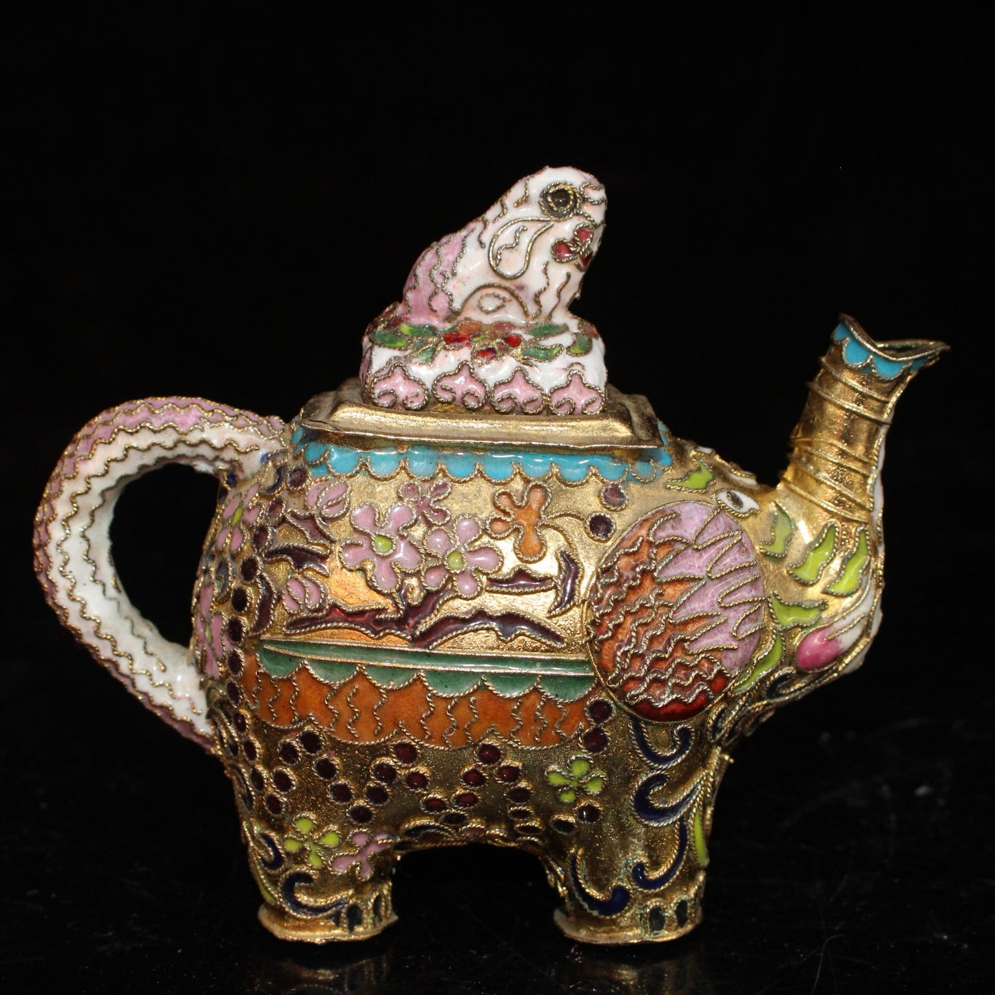 Pure copper cloisonne wine pot ornament