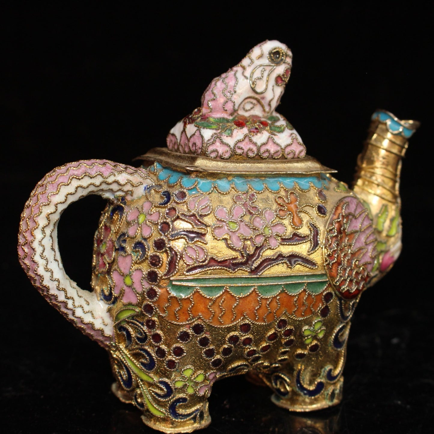 Pure copper cloisonne wine pot ornament