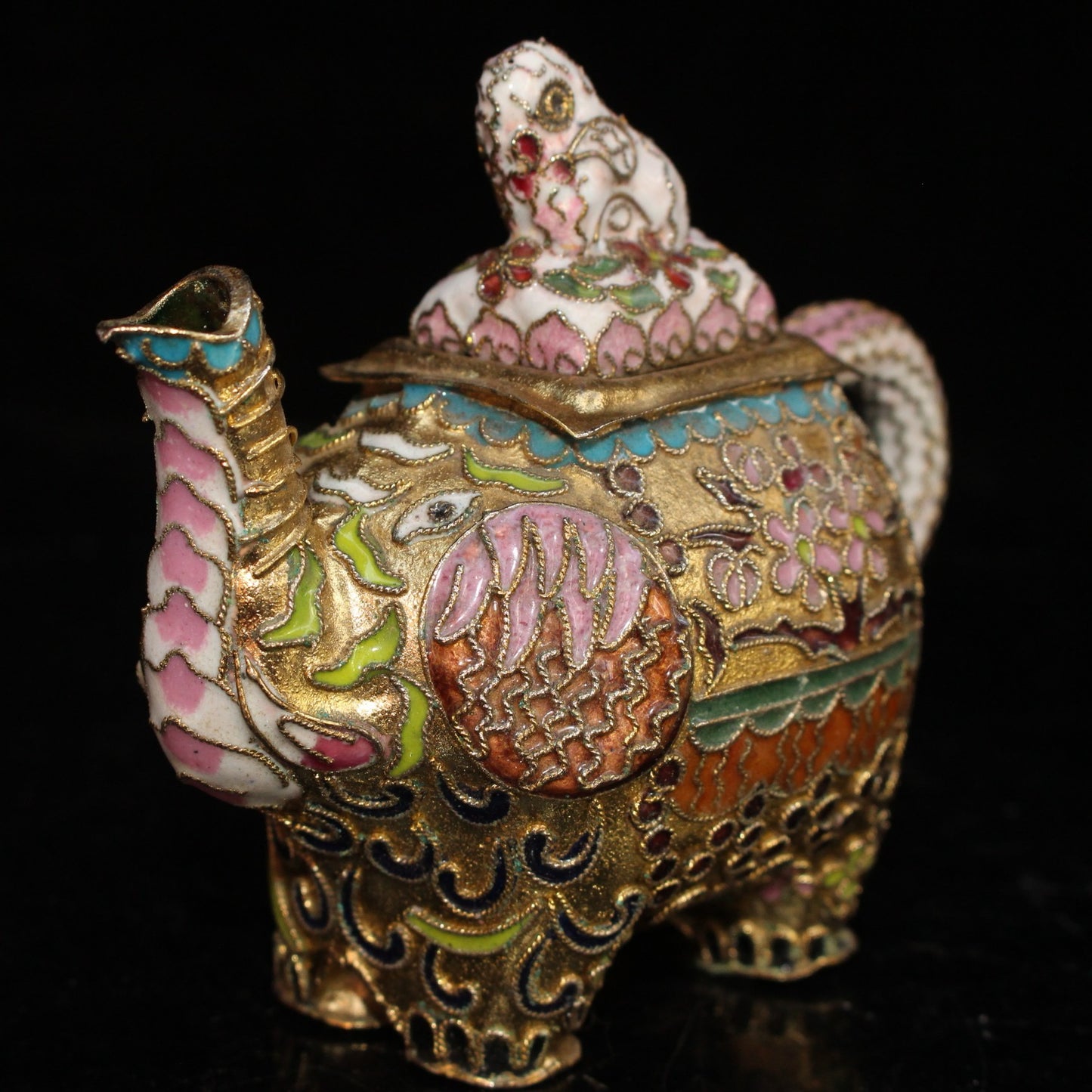 Pure copper cloisonne wine pot ornament