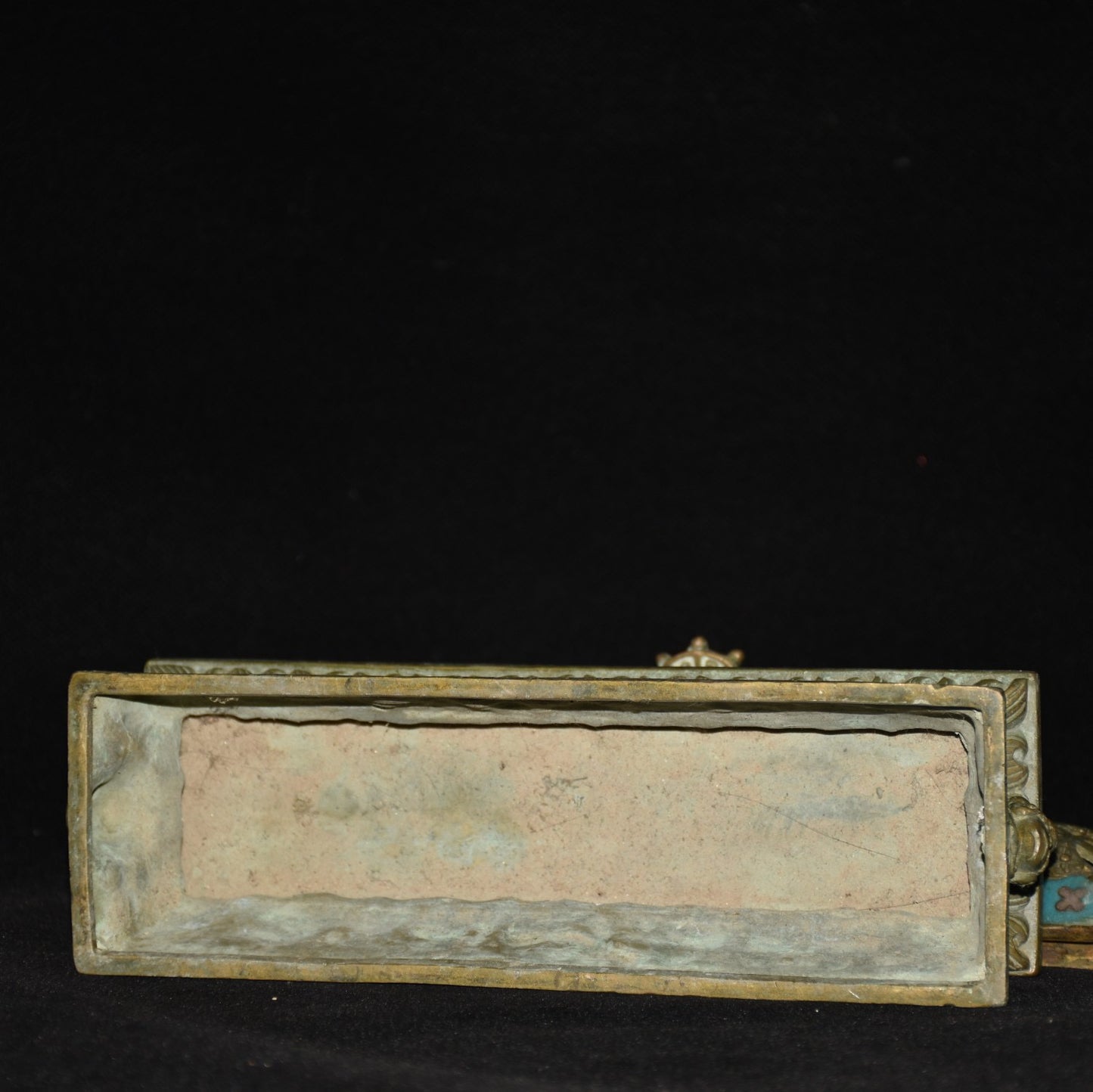 Pure copper cloisonne incense burner ornament