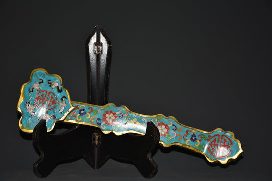 Pure copper cloisonn é Ruyi ornaments