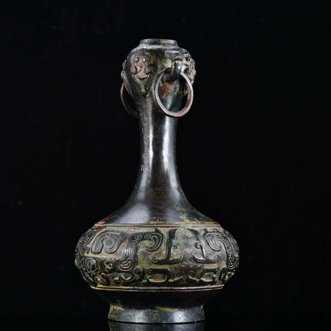 Chinese Antique Bronze Garlic Bottle