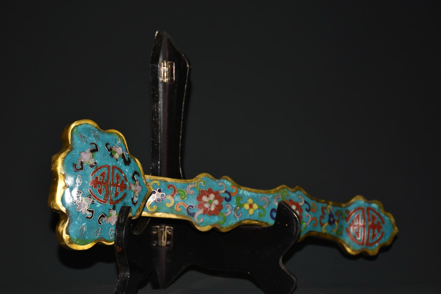 Pure copper cloisonn é Ruyi ornaments