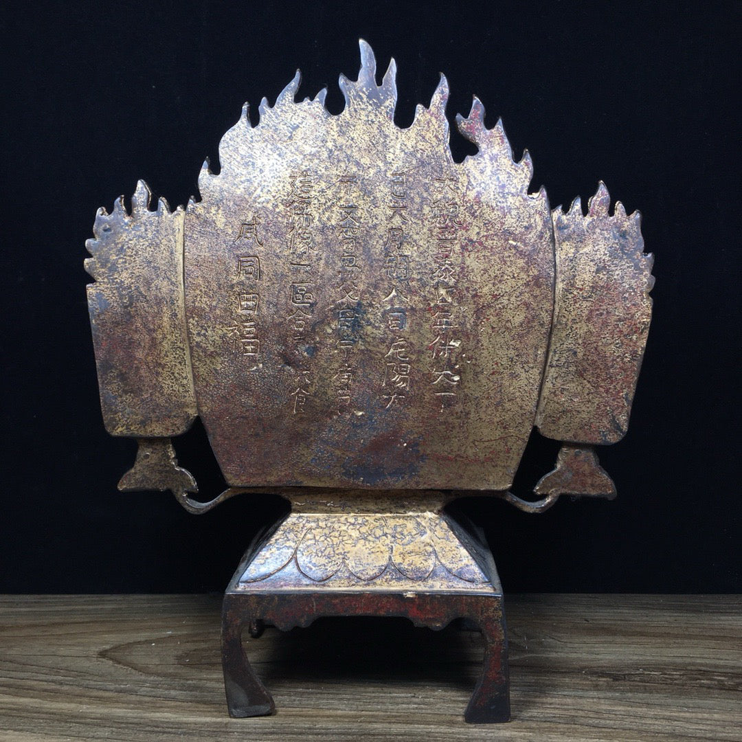 Chinese antique pure copper Buddha statue