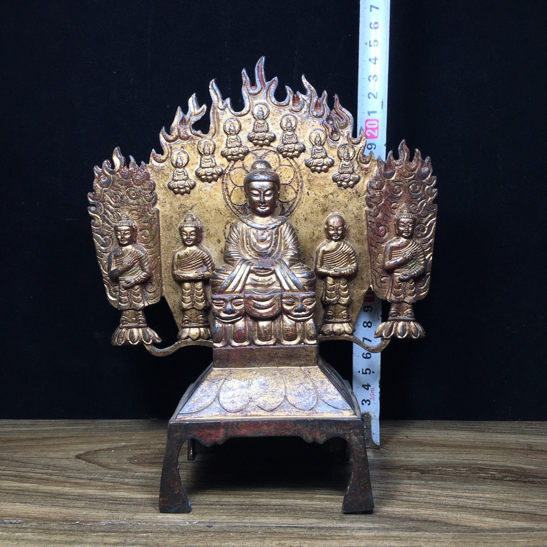 Chinese antique pure copper Buddha statue
