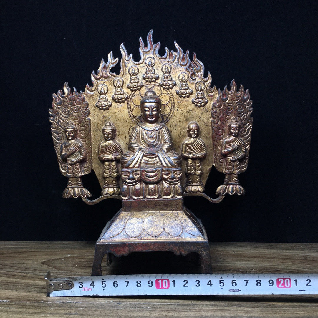 Chinese antique pure copper Buddha statue
