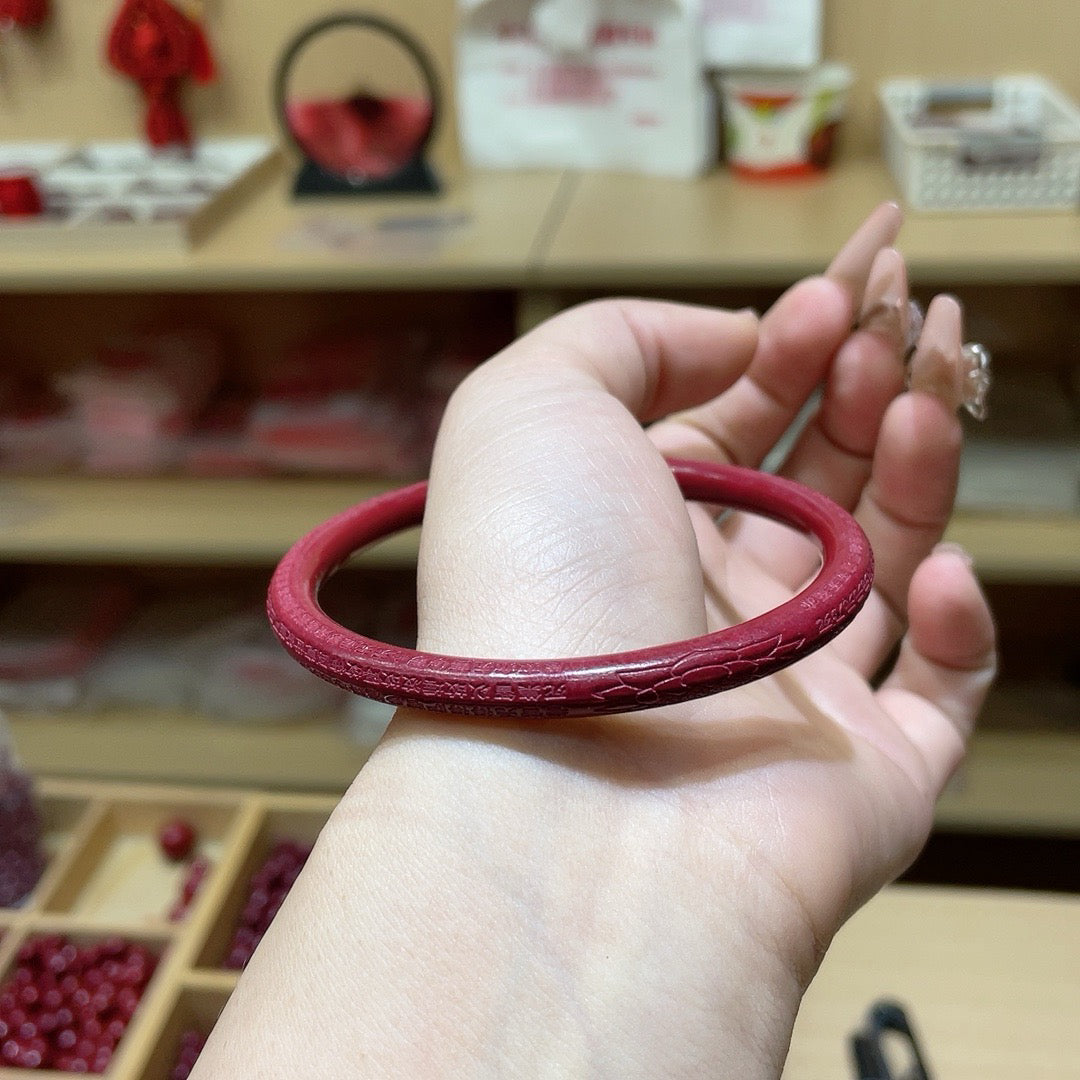 Vermilion Sand Purple Sand Outer Carved Heart Sutra Bracelet