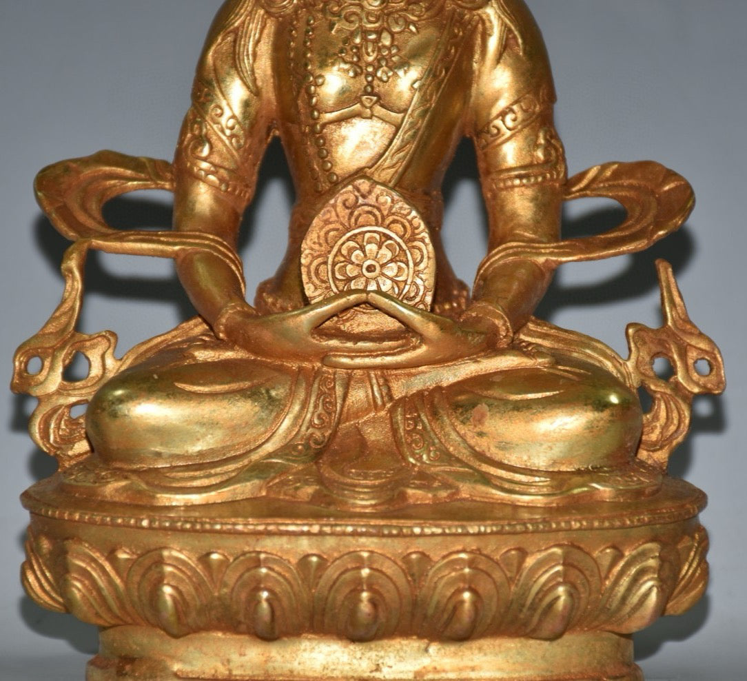 Pure copper four sided Buddha statue ornament