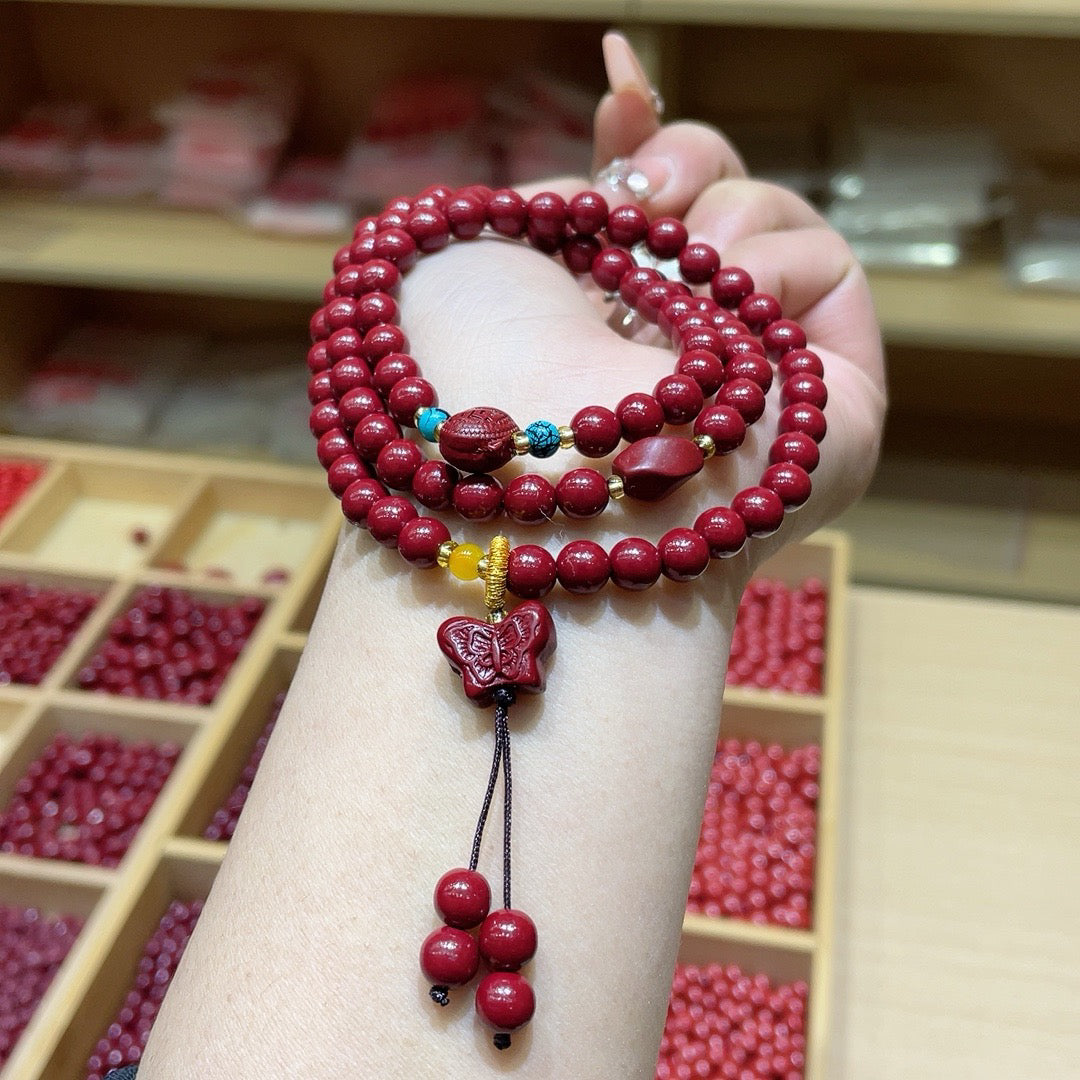 Vermilion sand purple sand double loop bracelet