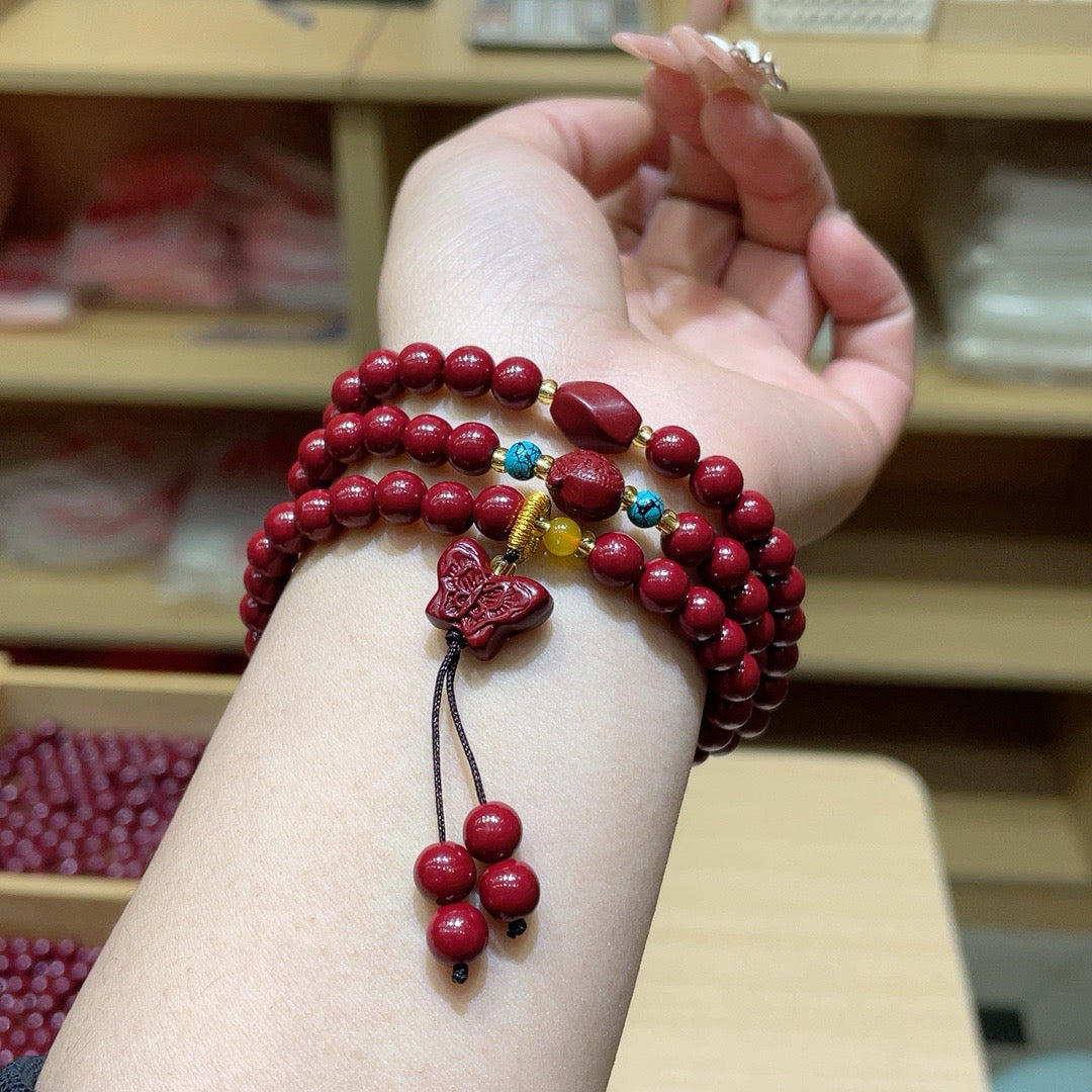 Vermilion sand purple sand double loop bracelet