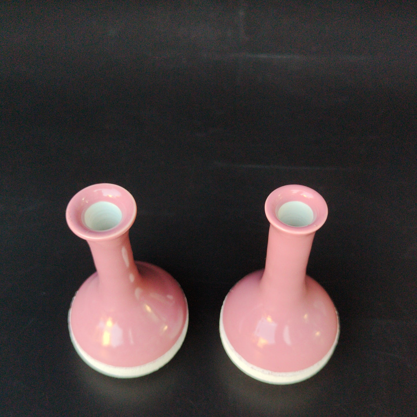 A pair of ceramic vases for home decoration,