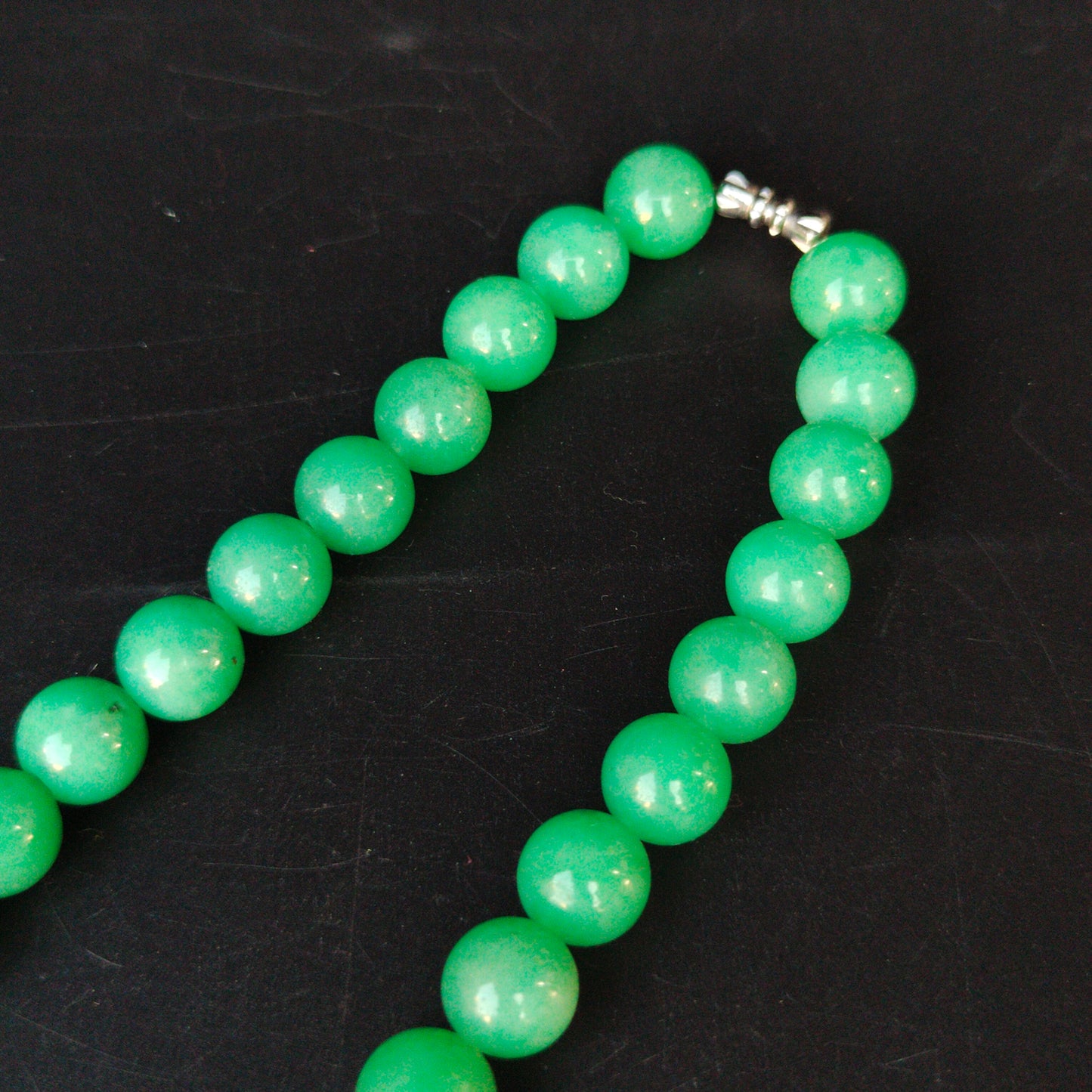 Jade necklace, jade bead pendant, jewelry