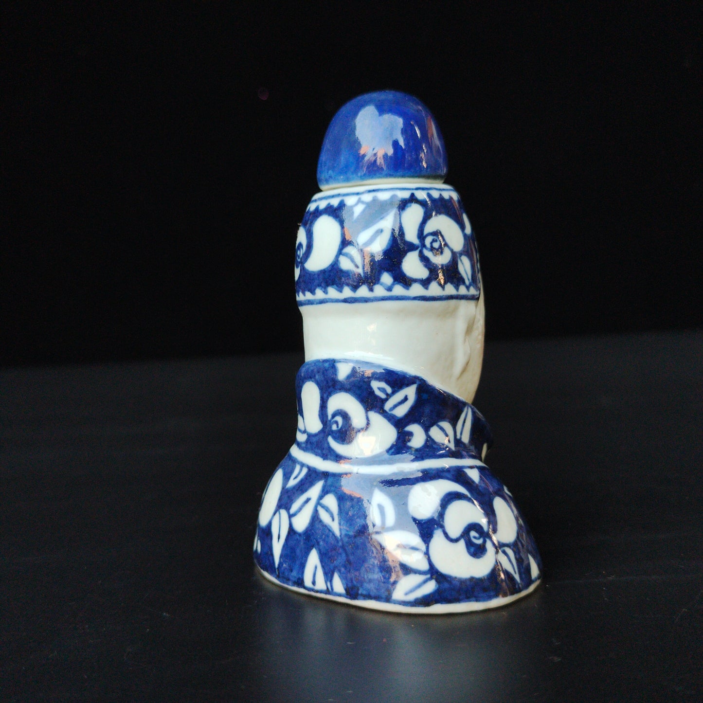 Chinese Antique Cixi Old Blue and White Snuff bottle Jewelry Collection