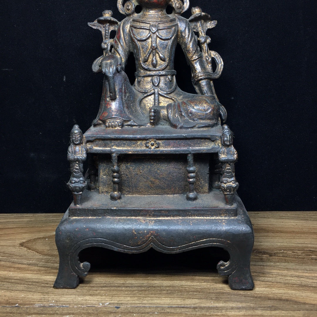 Chinese Antique Pure Copper Free Guanyin