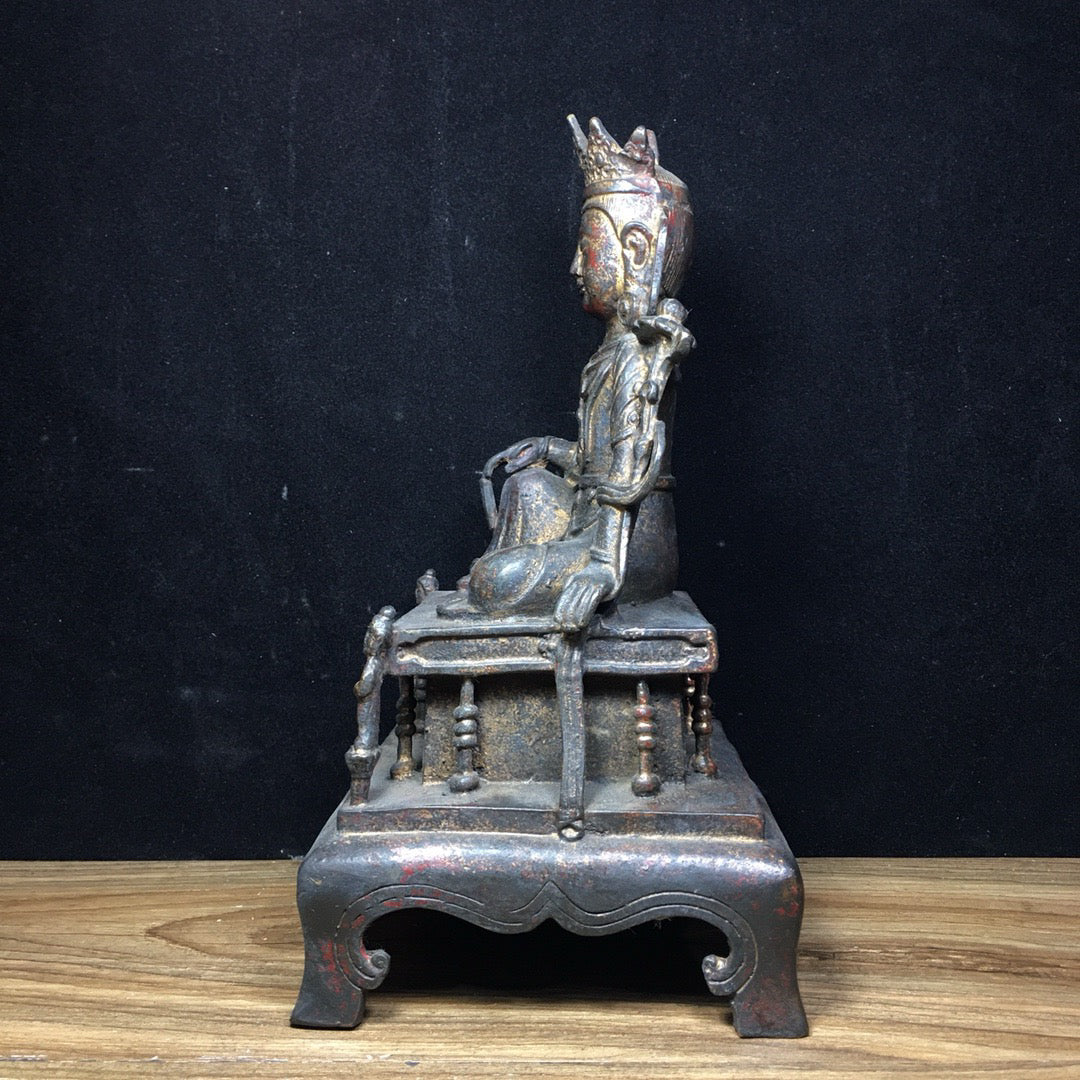 Chinese Antique Pure Copper Free Guanyin