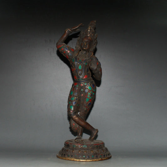 Pure copper Guanyin Bodhisattva Buddha ornament