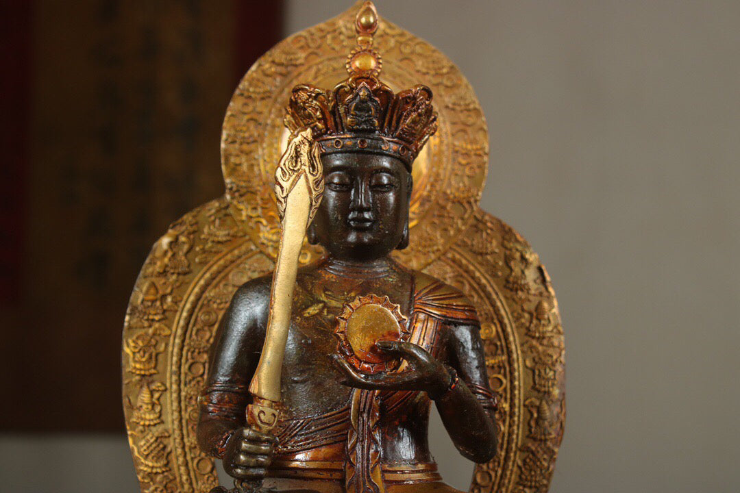 Chinese Antique Pure Copper Void Hidden Buddha Statue