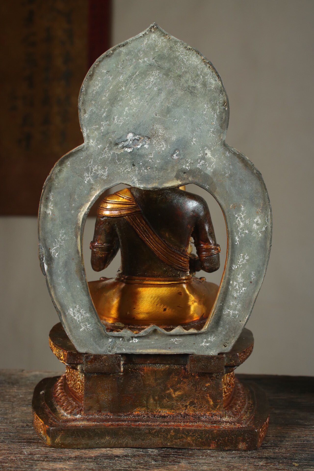 Chinese Antique Pure Copper Void Hidden Buddha Statue