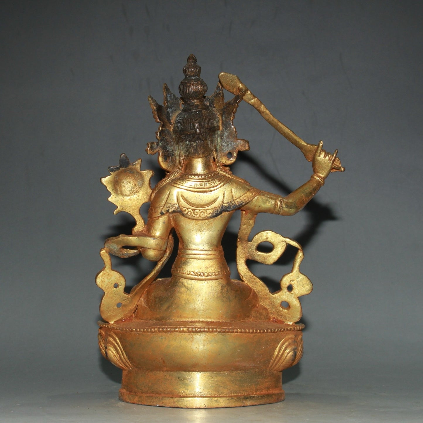 Pure copper Guanyin Bodhisattva Buddha statue ornament