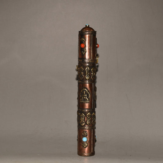 Pure copper incense tube ornament