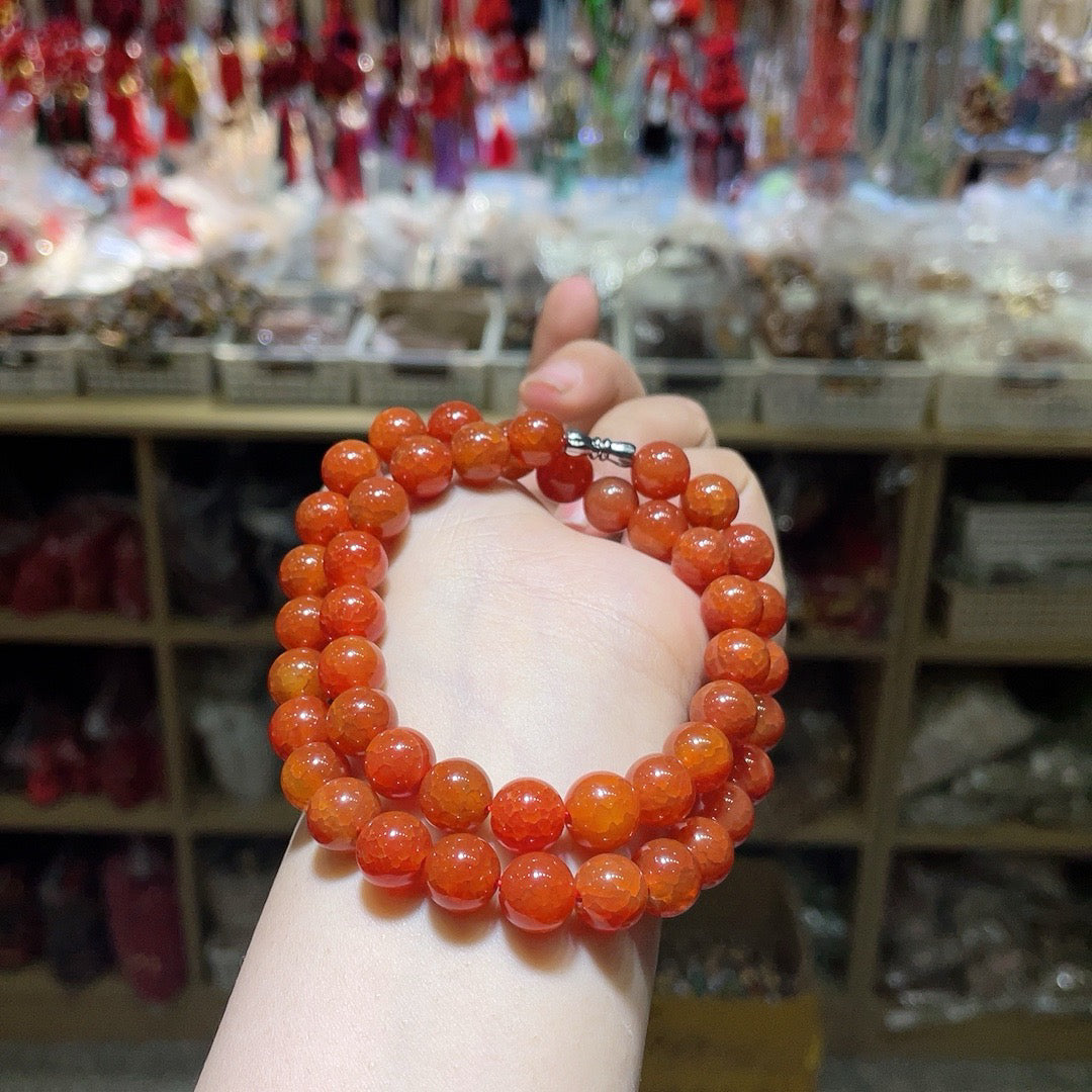 Dragon Scale Phoenix Blood Agate Necklace